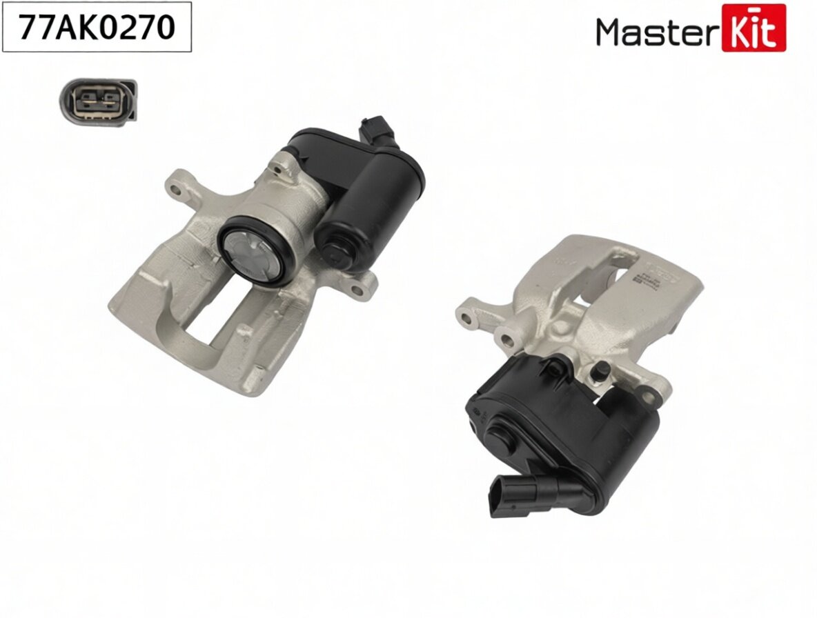 Тормозной суппорт зад. лев. Audi A6 (4F2, 4FH, 4F5, C6) 2004 - 2011 77AK0270 MasterKit арт. 77AK0270