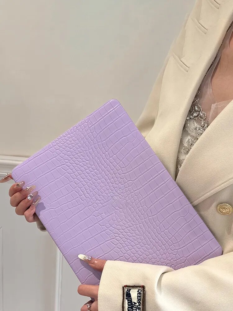 Чехол крокодиловая кожа накладка для ноутбука Huawei MateBook 14S 2021/2022/2023 (14.2дюйма) HKF-X HKFG-X