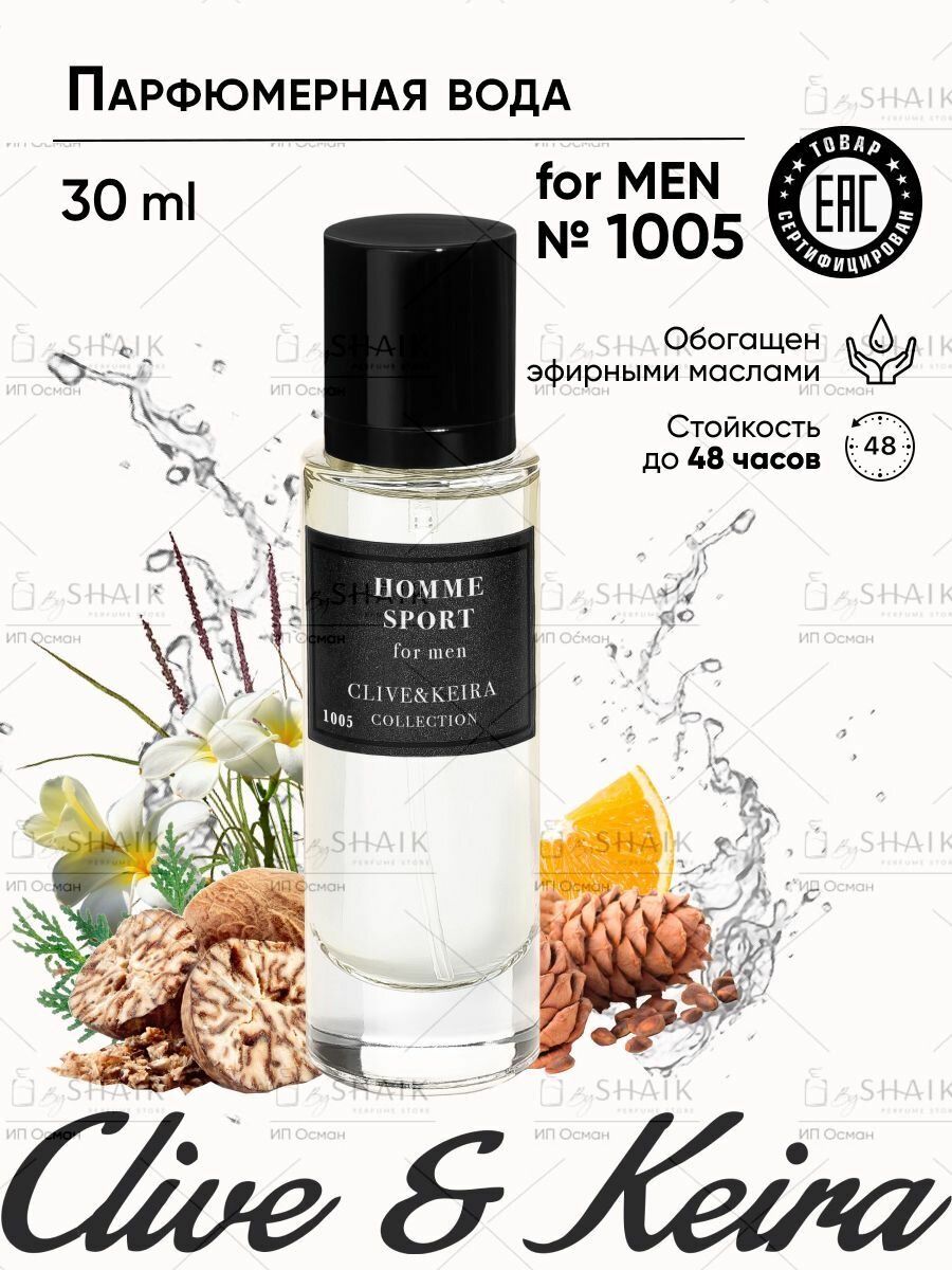 Парфюмерная вода Clive&Keira 1005 Allure Home S духи мужские туалетная вода мужская алюр парфюм хом спорт