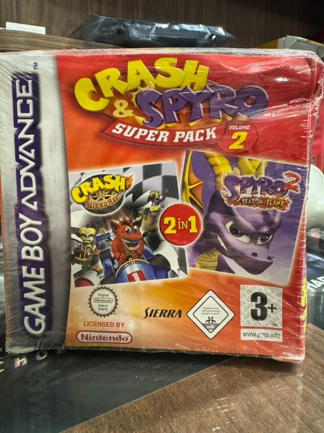 Crash & Spyro Super Pack Volume 2 original [GBA] Новый!