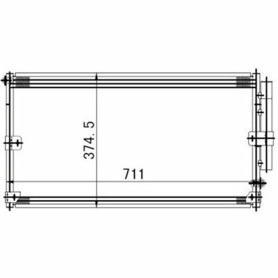 Радиатор кондиционера SAT ST-TY90-394-A0 Toyota Land Cruiser J100 98-07 / Land Cruiser Cygnus 98-07