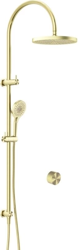 Душевой комплект Feramolli Sole SGL9 250 мм, CoolStart, со смесителем, золотой матовый
