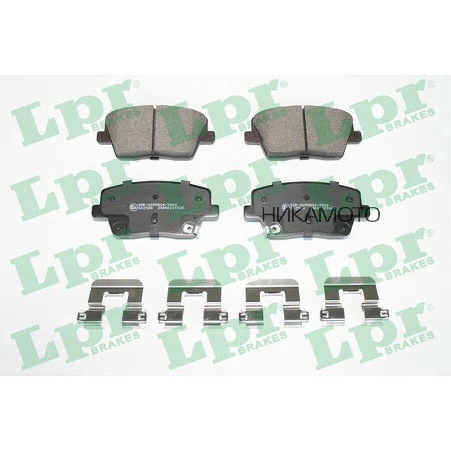 LPR 05P2142K Колодки тормозные HYUNDAI i30 17- задние (с монт. компл.)