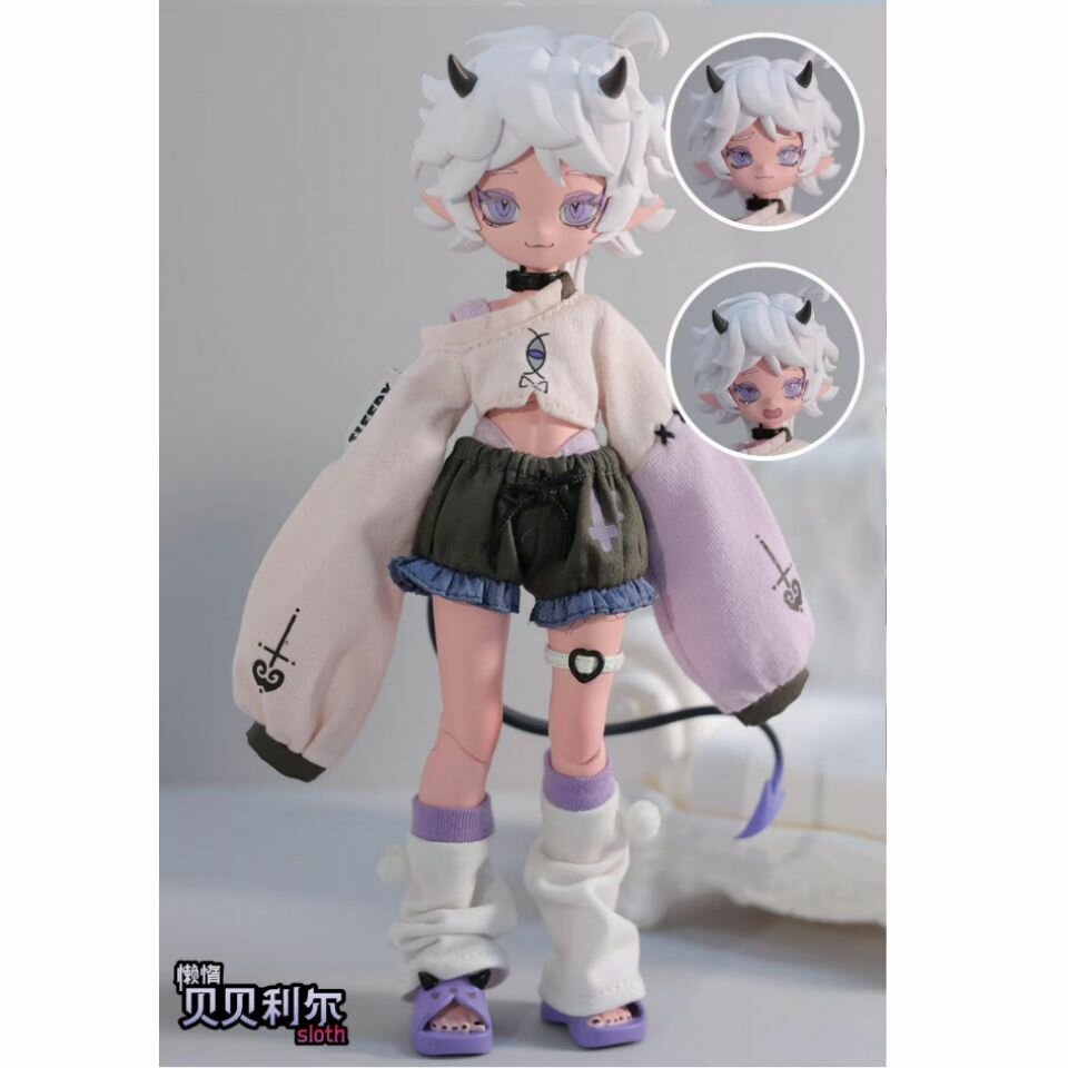 Devil horns, восемь минут, подвижная кукла bJD