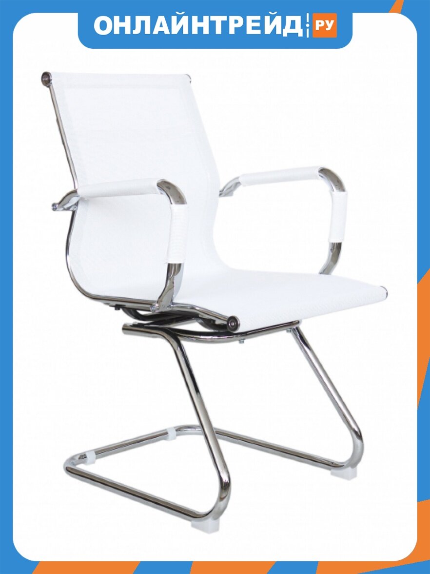 Кресло офисное Riva Chair RCH 6001-3 Белая сетка (W-04)