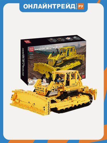 Изображение товара Конструктор на пульте управления Mould King 17024 Бульдозер Caterpillar D8K, 1003 деталей