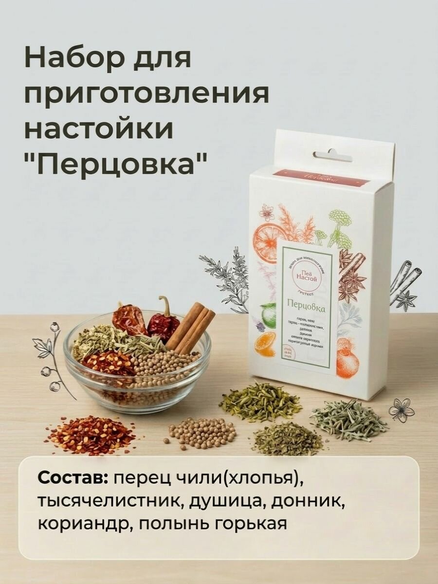 Настойка для самогона "Пей Настой" Перцовка