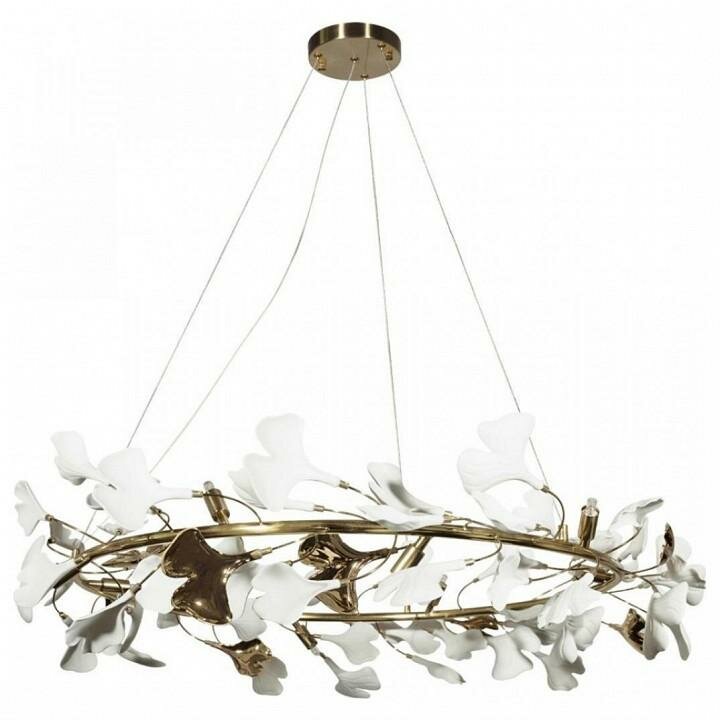 Подвесной светильник Loft it Fleur 10124 10 цвет плафона подвески Белый, цвет арматуры Золото