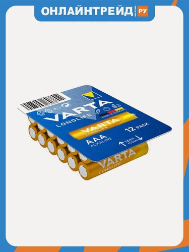 Изображение товара Элемент питания Varta Longlife LR03 AAA бл 12