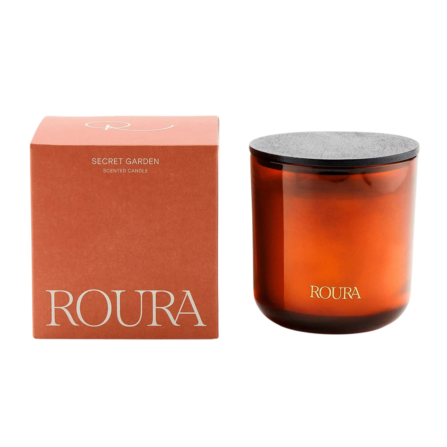 Свеча Roura Royal Amber 830 гр / Парфюм для дома Рура Ройял Эмбер / Королевский Янтарь