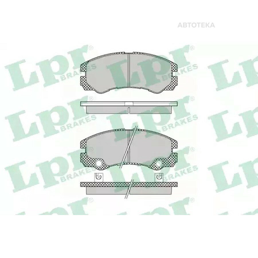Колодки тормозные OPEL FRONTERA B 2.2/2.2D/3.2 98- передние LPR 05P1353