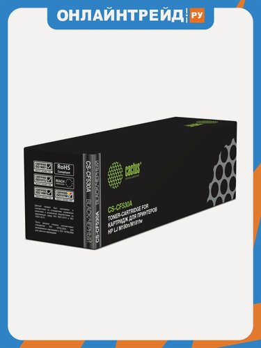 Изображение товара Тонер-картридж Cactus CS-CF530A черный (1100стр.) для HP LJ M180n/M181fw
