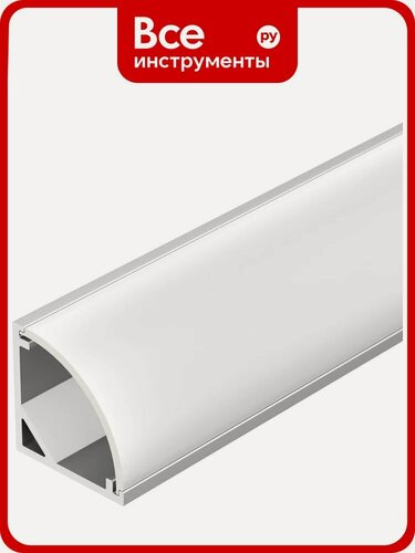 Изображение товара Профиль Arlight SL-KANT-H16-3000 ANOD 3 м, алюминиевый угловой с покрытием, серебристый, накладной монтаж
