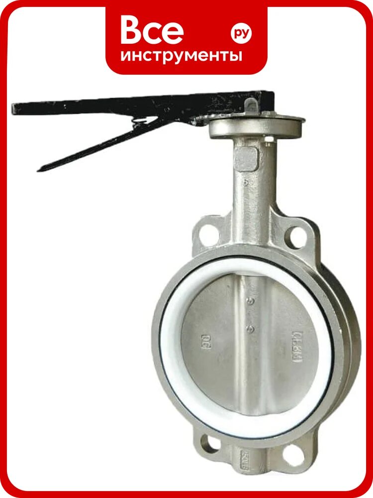 Затвор поворотный Benarmo Ду65 Ру16 нерж PTFE, д/нерж 109-1056