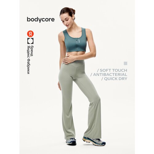 фото Легинсы спортивные bodycore, размер 2xl, хаки