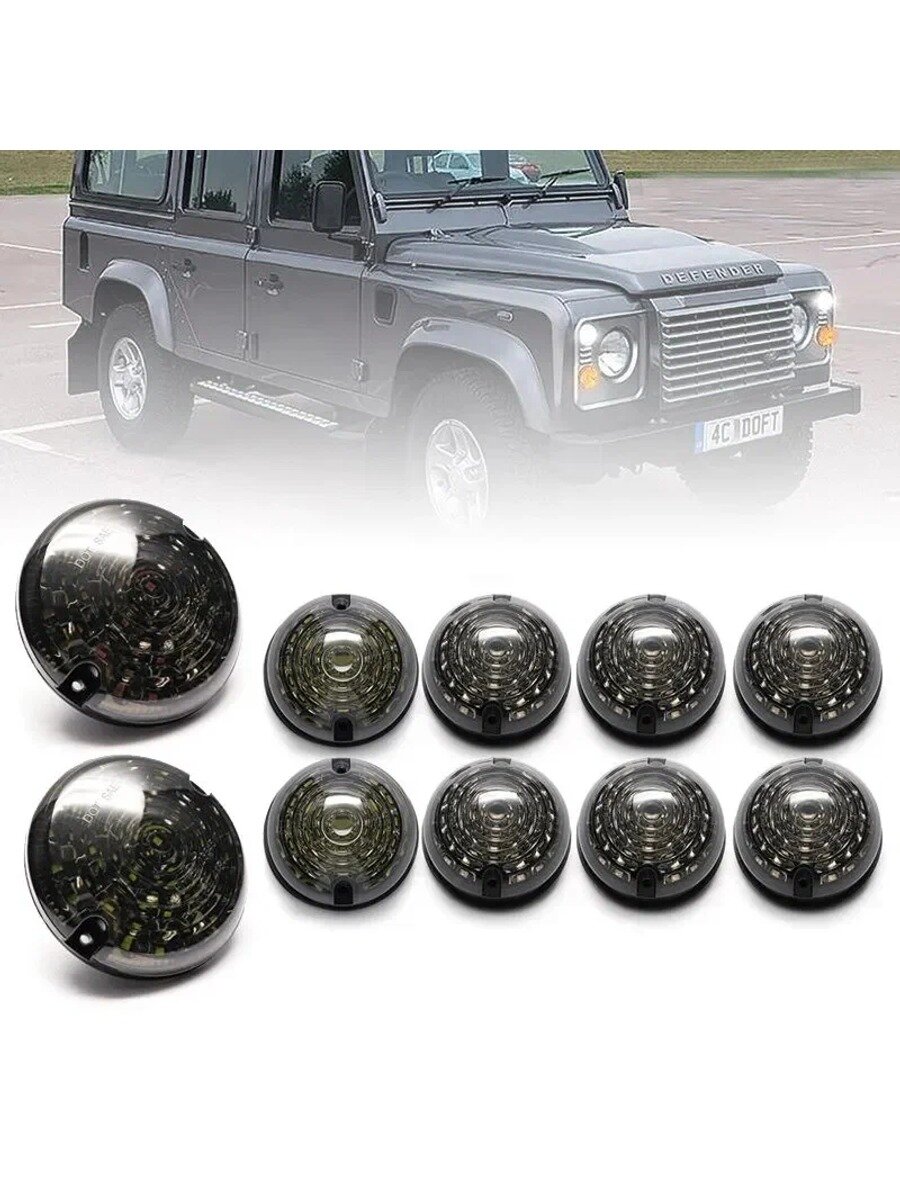 Задний фонарь с противотуманным светом для Land Rover Defender 90/110 1983-2016, светодиодный, красный/белый, 95