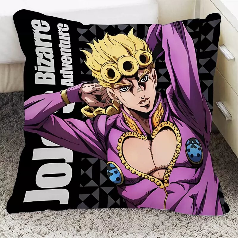 Мини чехол для подушки аниме «JOJO's Bizarre Adventure» 35x35 см с подушкой, компактная подушка