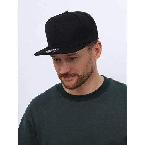 фото Бейсболка street soul базовая коллекция для мужчин, размер one size 56-60 см, черный