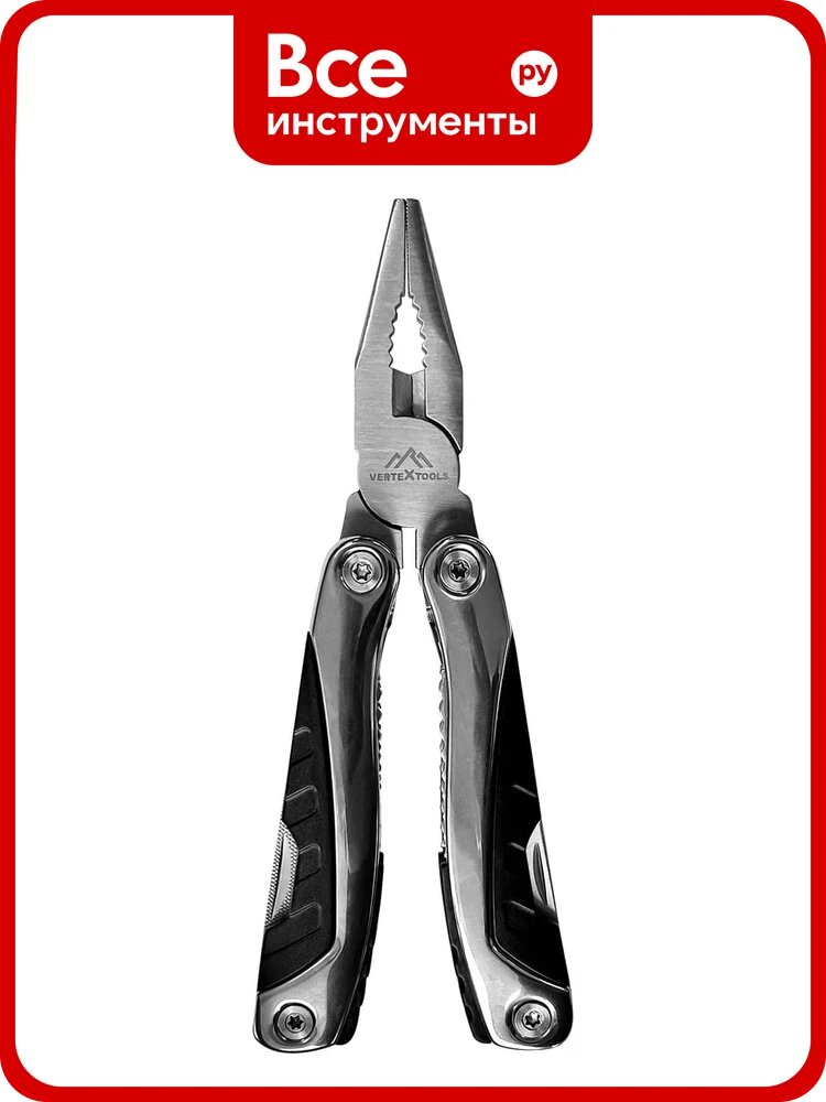 Мультифункциональный набор vertextools 15 функций, авторазжим, в чехле, 160мм-160, для решения широкого круга задач