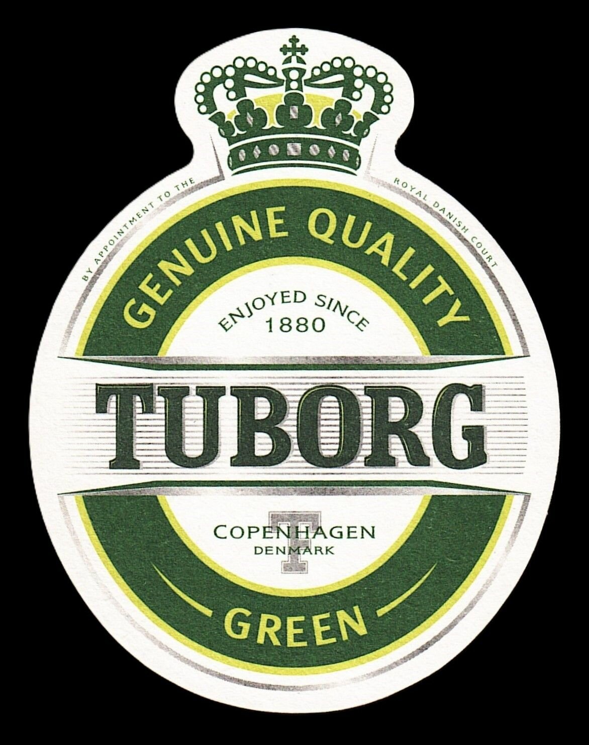 Бирдекель (костер) Tuborg Royal Danish Court Дания (подставка под пивной бокал)