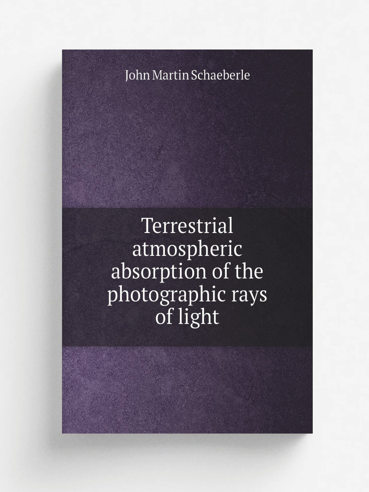 Terrestrial atmospheric absorption of the photographic rays of light