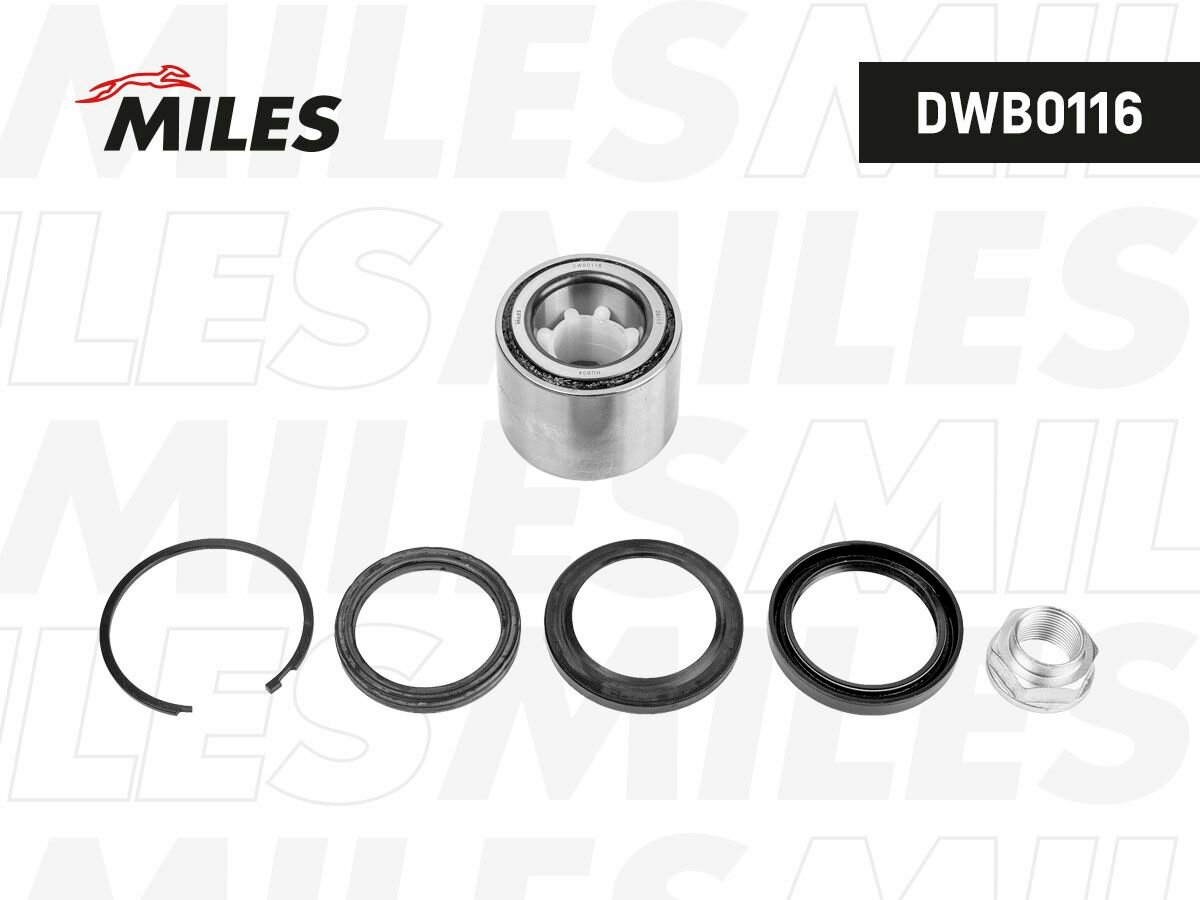 MILES Комплект подшипника ступицы колеса SUBARU FORESTER (SF_) / SUBARU FORESTER (SG_) DWB0116