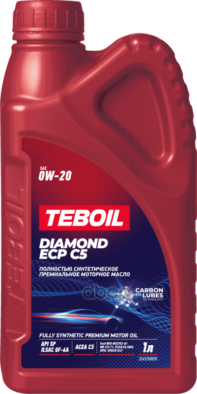 Teboil 0W-20 Diamond ECP C5, 1л (синт. мотор. масло)