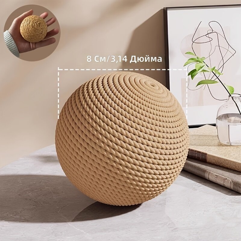 Игрушка для кошек из сизалевой веревки, сверхбольшая, 2 шт, для стачивания когтей и активной игры