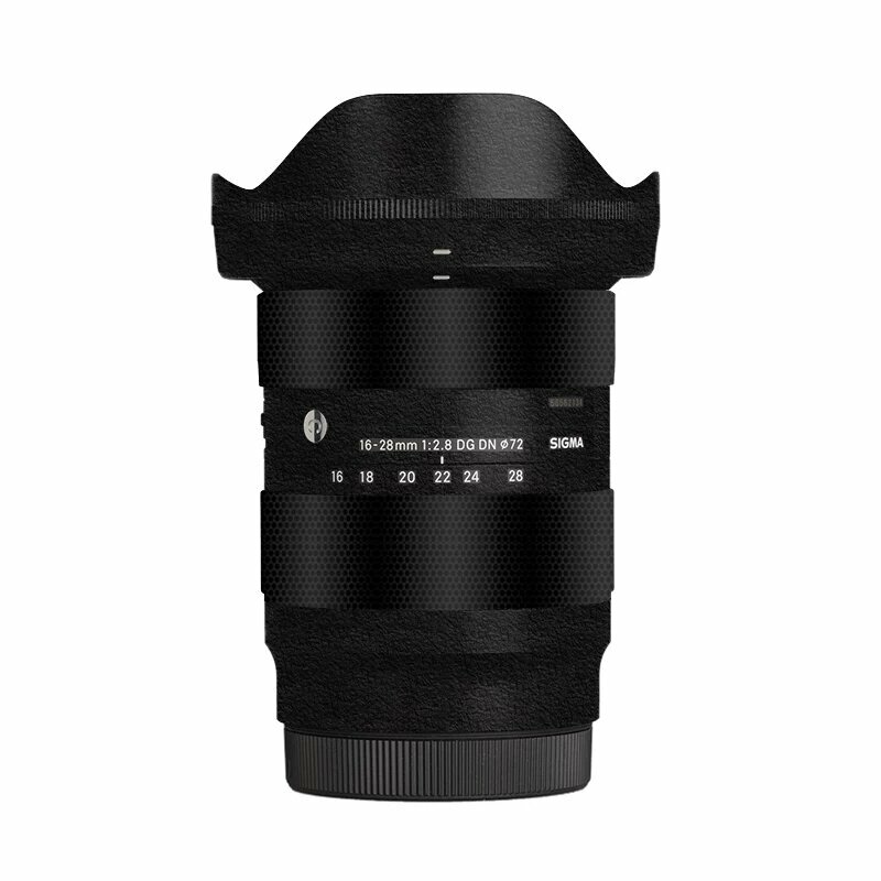 Защитная пленка для объектива Sigma 16-28mm F2.8 DG DN с матовым черным узором для L-разъема и камер Panasonic