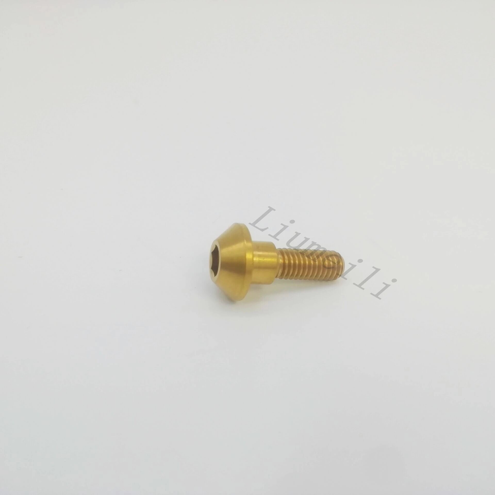 Лиумеили титановые болты M6x20мм, Gold, желтые
