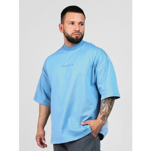 фото Футболка хуракан oversize, размер xs, голубой