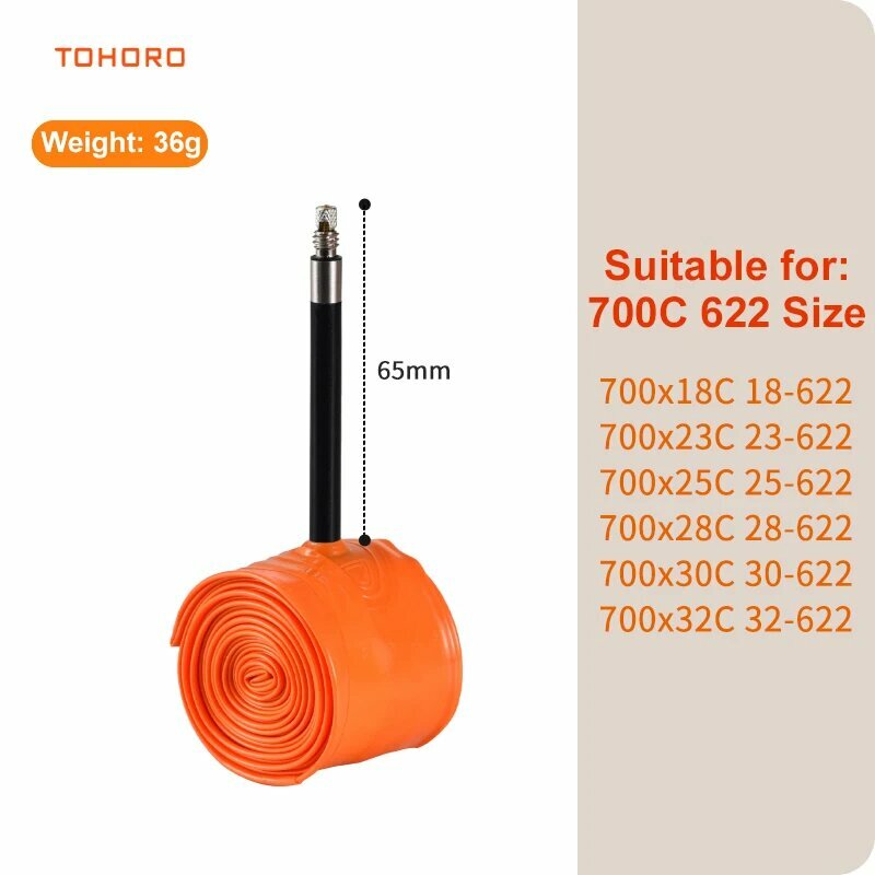 Велосипедная камера TPU 18-32C преста клапан 65mm