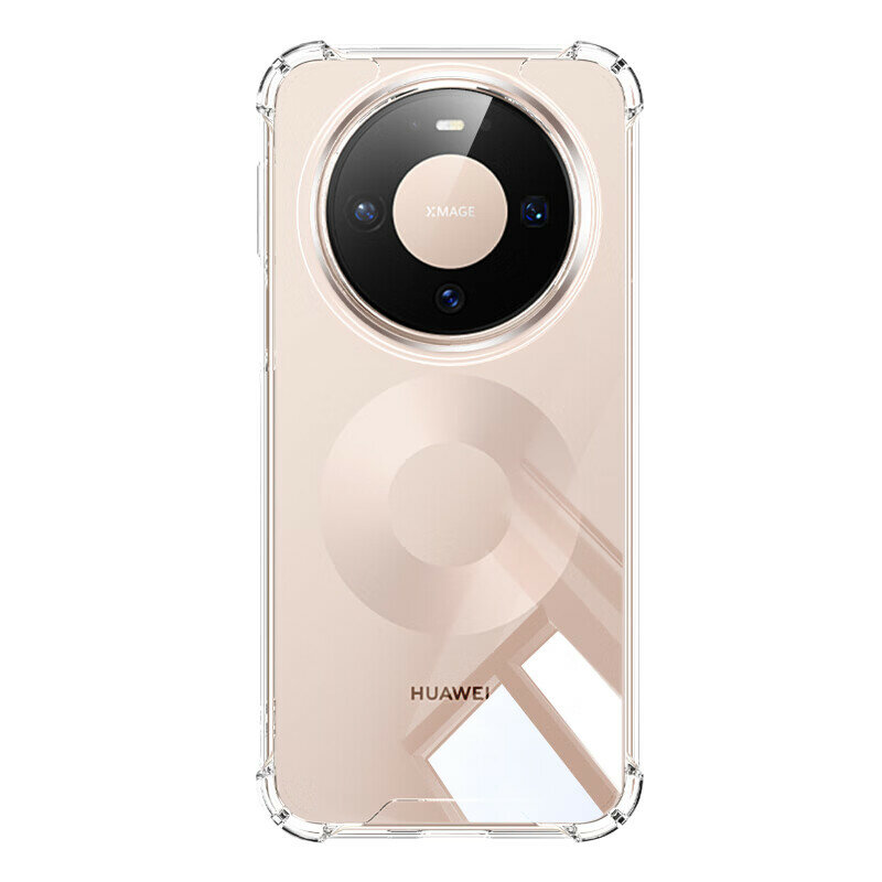 Чехол для Huawei Mate80/Mate80 Pro полное покрытие ударопрочный прозрачный мягкий TPU с антижелтением двойной материал