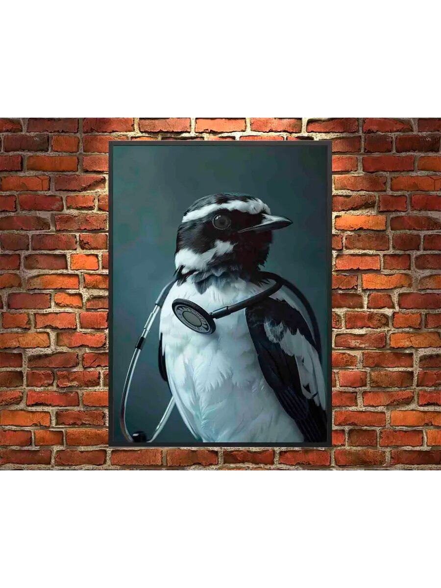 Трясогузка Птичий доктор 1, Плакат 30x42см