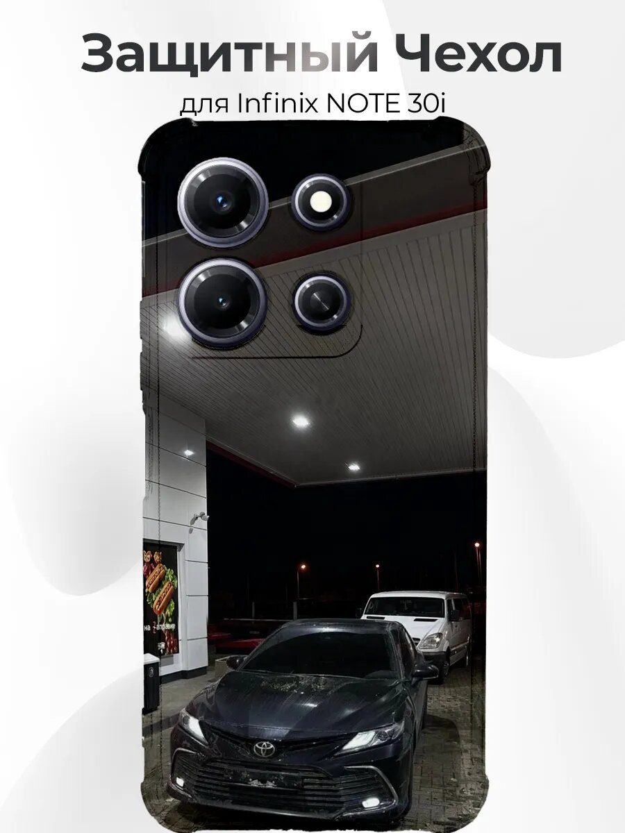 Чехол для Infinix Note 30i черная Camry XV70