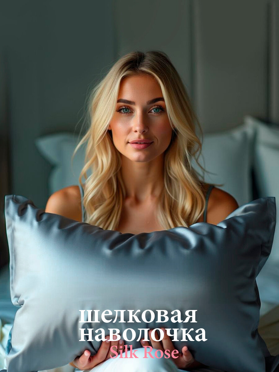 Шелковая 40х60 шелковая, цвет Лунный свет