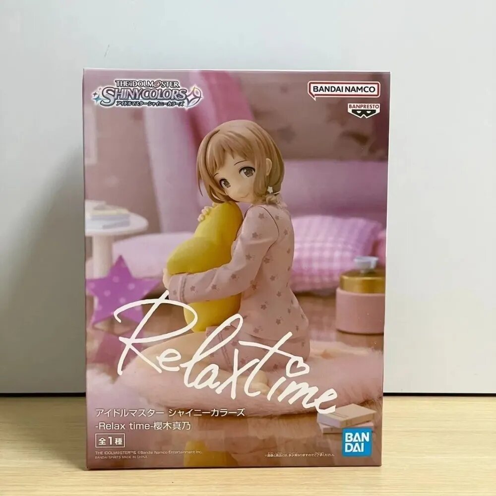 Фигурка Мано Сакураги из The Idolm@ster Banpresto Relax Time, 12 см, коллекционная фигурка в пижаме, подарок для фанатов аниме