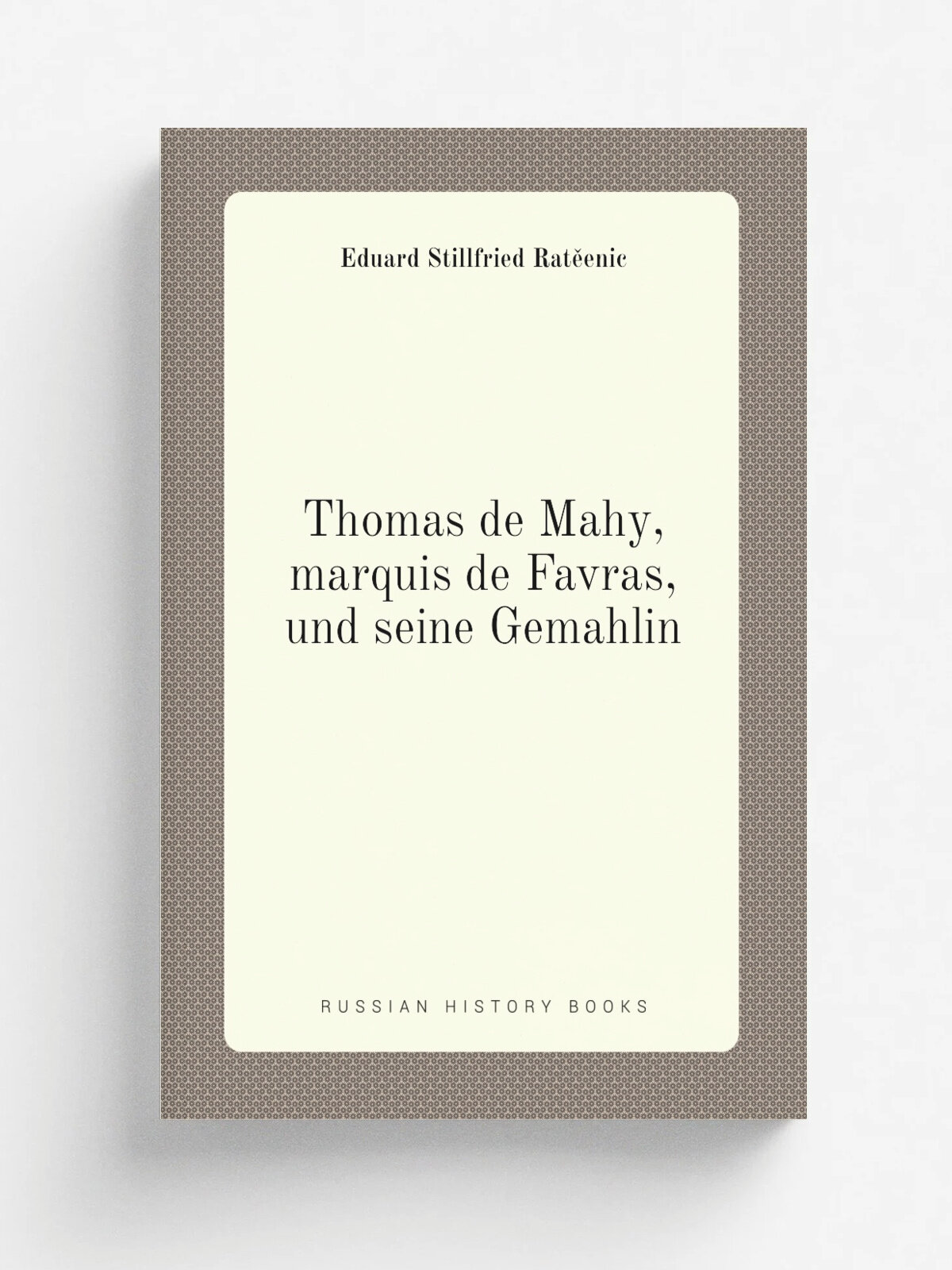 Thomas de Mahy, marquis de Favras, und seine Gemahlin | Eduard Stillfried Rat.enic | 1881 | Репринт