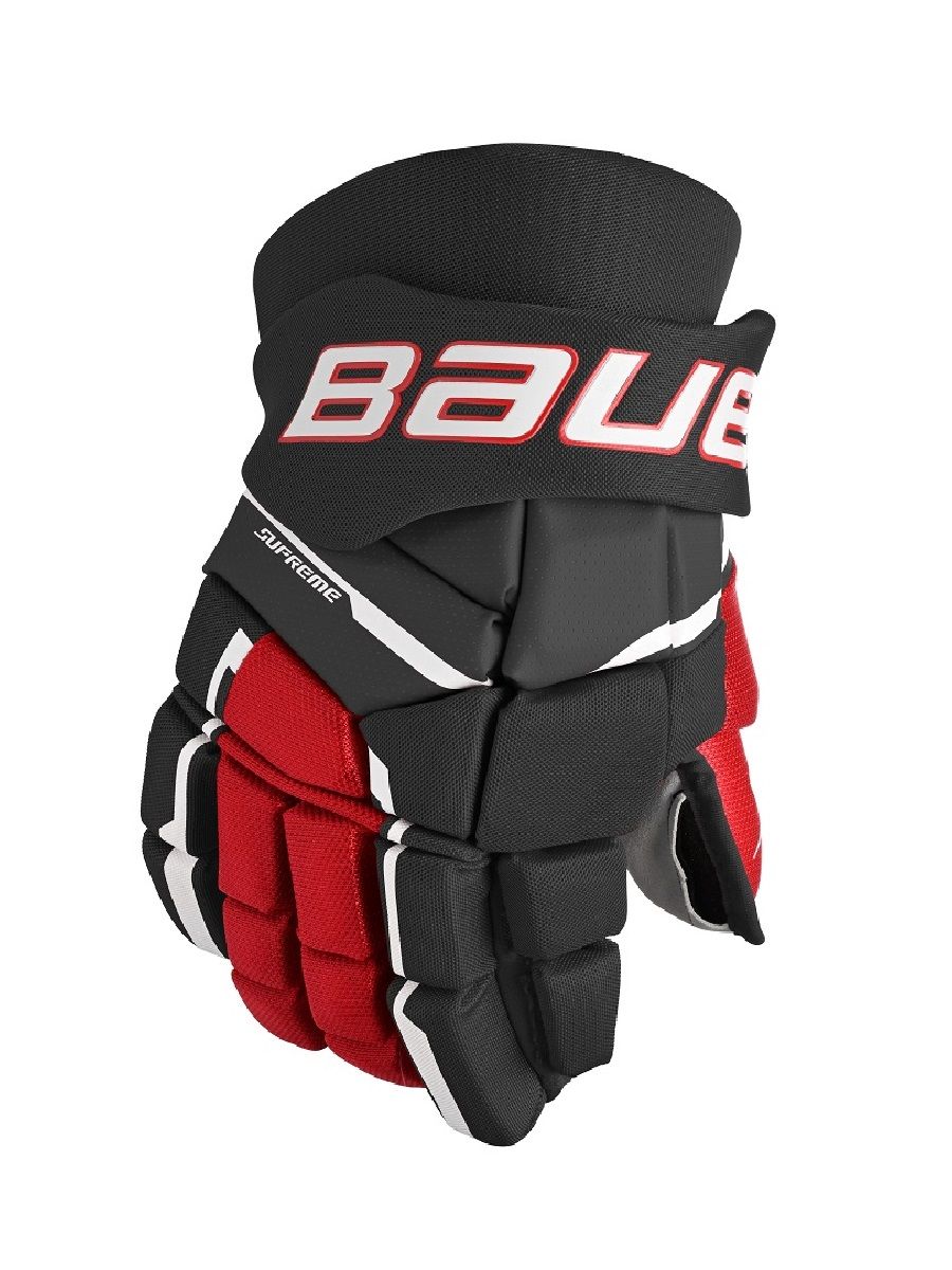 Перчатки хоккейные S23 SUPREME M3 GLOVE SR(14)/черный; красный(BKR)
