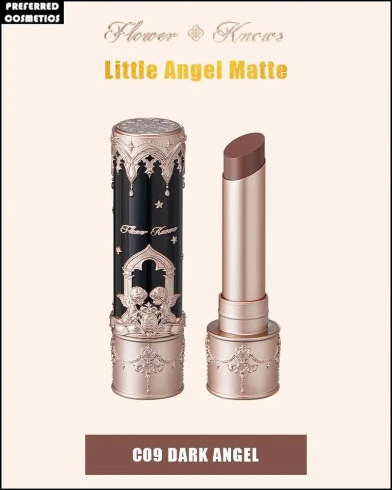 Flower Knows Little Angel Matte Губная помада, 3,5 г - C09 Dark Angel