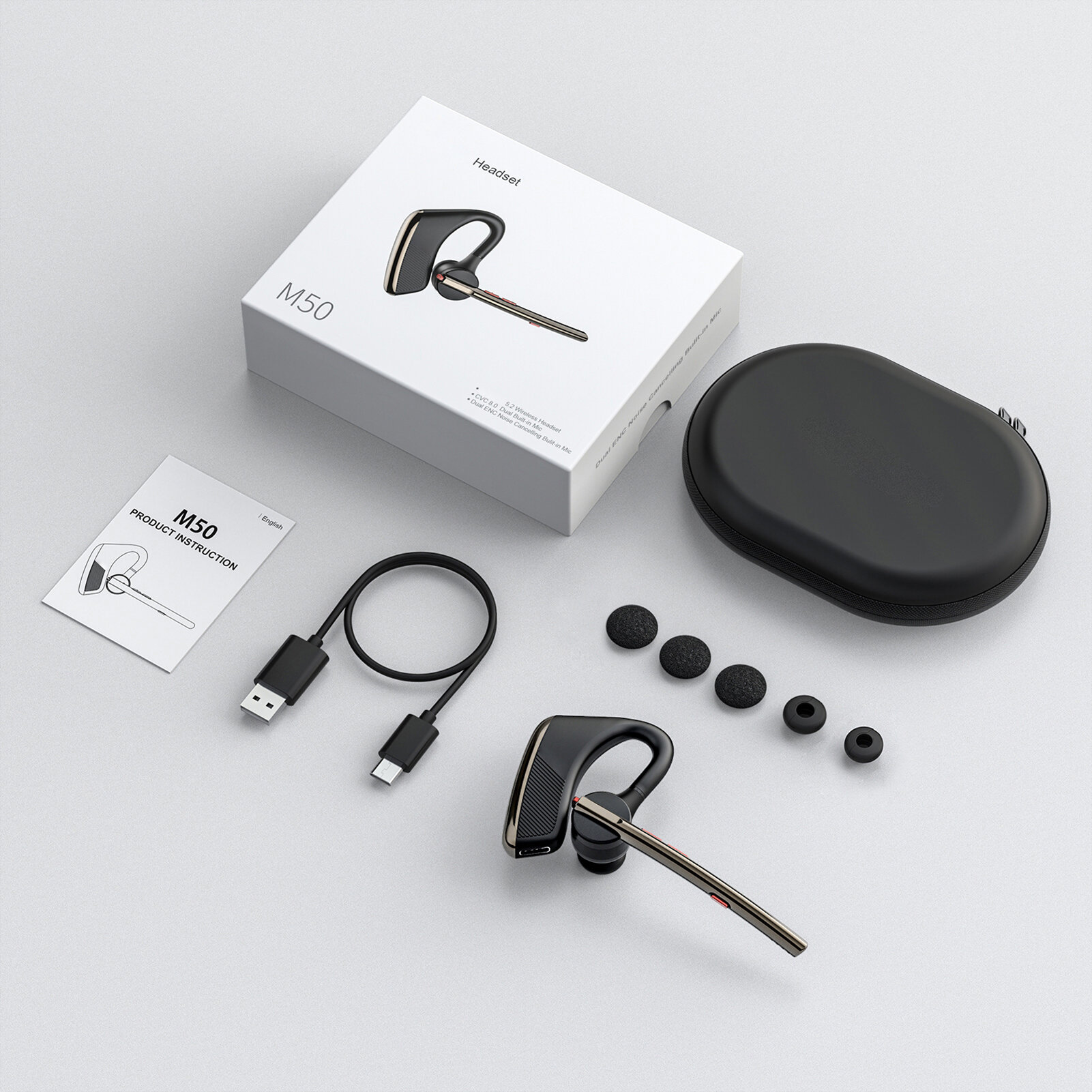Беспроводные наушники New Bee M50, с Bluetooth 5.2, для офисной работы, с функцией шумоподавления