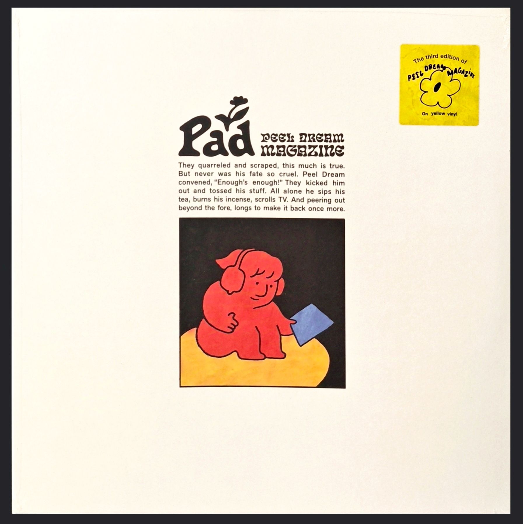 Виниловая пластинка Peel Dream Magazine Pad (LP, 2022, Tough Love Records) yellow vinyl