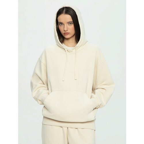 фото Худи streetbeat basic french terry hoodie, 1 шт., размер xs, , светло-бежевый