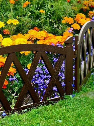 Изображение товара Забор декоративный Мастер сад Арка 26х240 см коричневый, пластиковое ограждение для клумб, газонов и ландшафтного дизайна