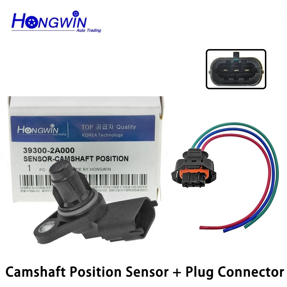Датчик положения распредвала Hyundai i30 i20 ix35 Kia Soul Venga 39300-2A000, Sensor and Plug