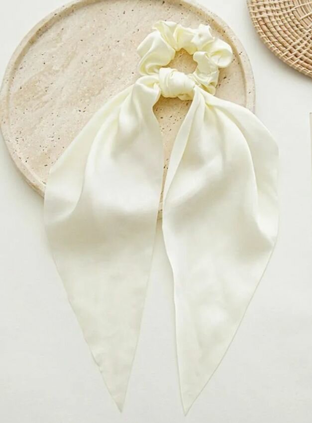 Резинка платок для волос Alfabed Cream