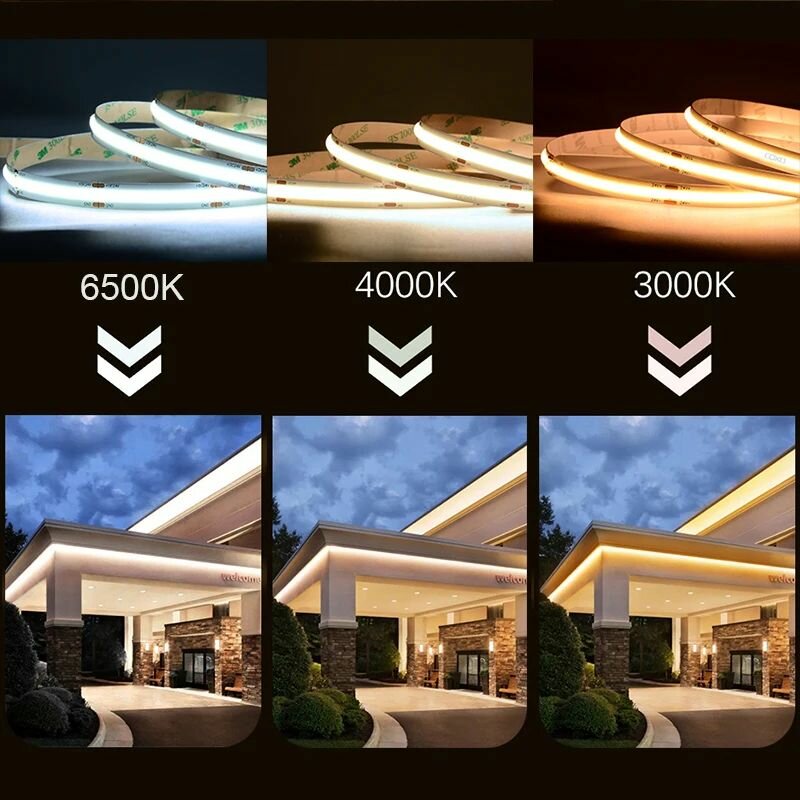 COB Светодиодная лента 24 V . 528 диод /метр .14 ват / метр. , 6500 K