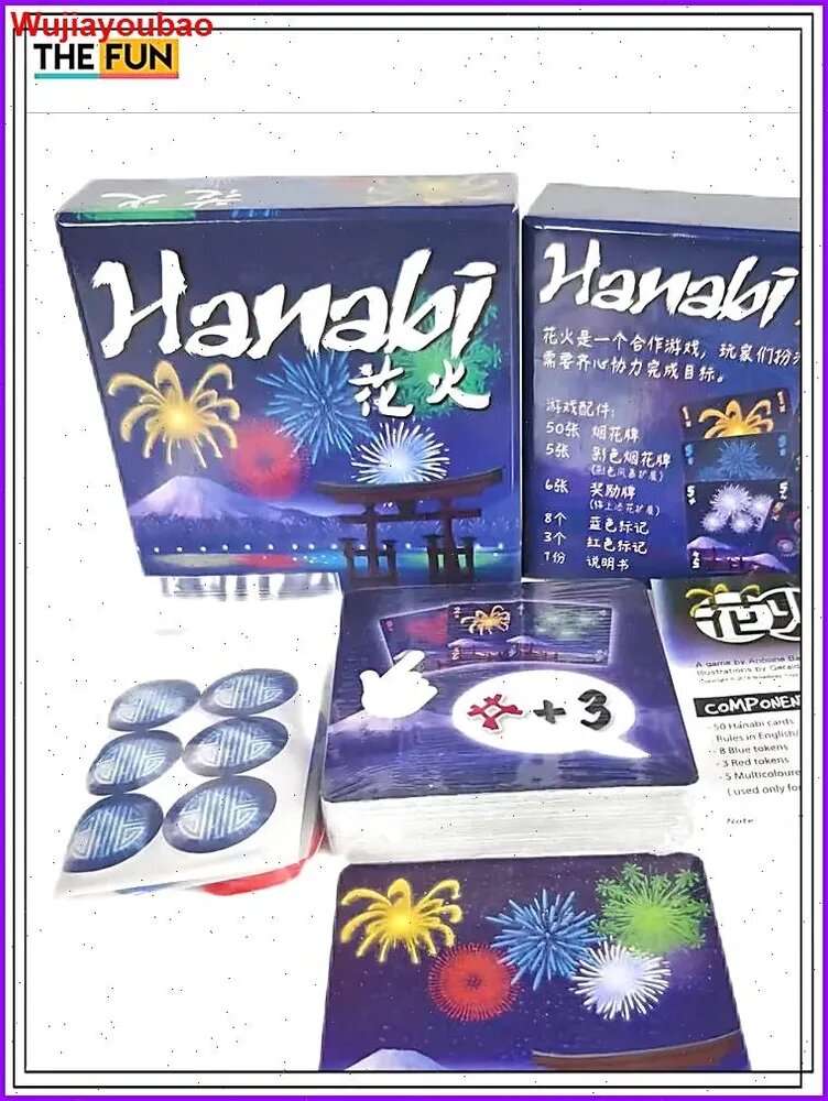 Настольная Карточная Игра Настольная Hanabi Игра (Карточная) Новая Версия Игры
