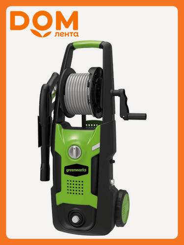 Изображение товара Мойка высокого давления Greenworks GPWG4II, 1800Вт, 130Бар, 420л/час, алюминиевый цилиндр