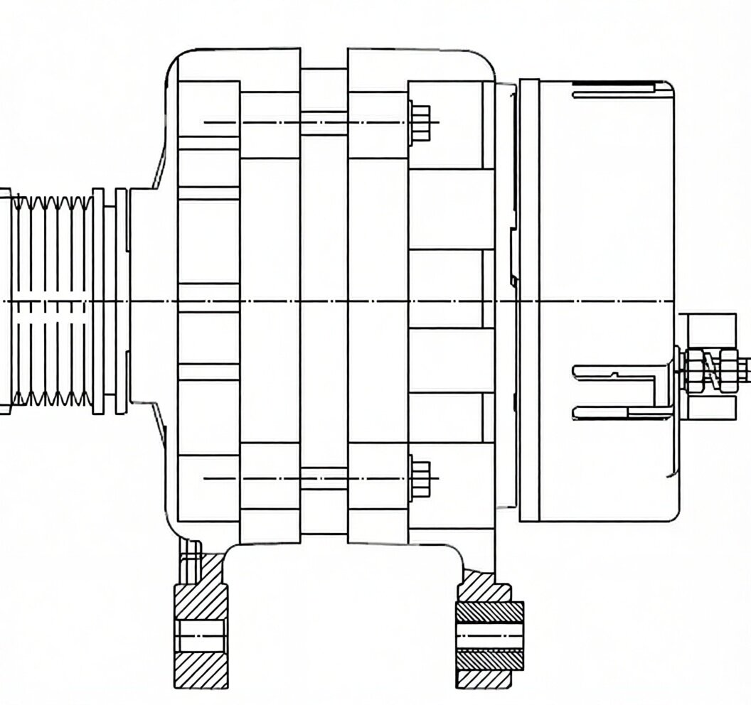 Генератор для ам Лада Largus (12-), Renault Logan (04-) 1.6i 90A (тип АвтоВАЗ) (LG 0900) STARTVOLT ар
